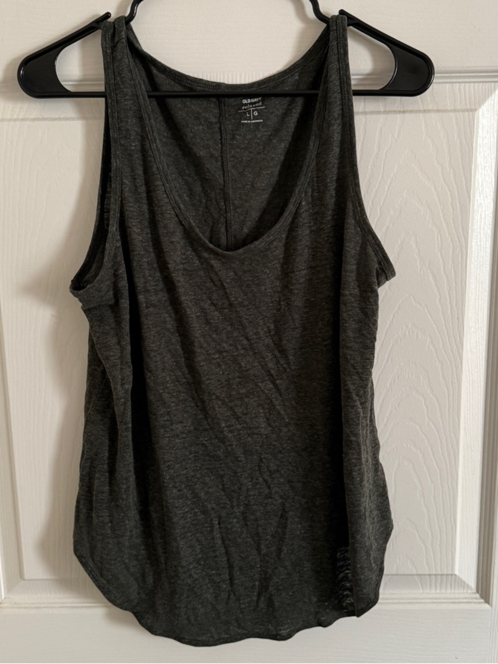 Old Navy Dark Green Scoop Neck Tank Top